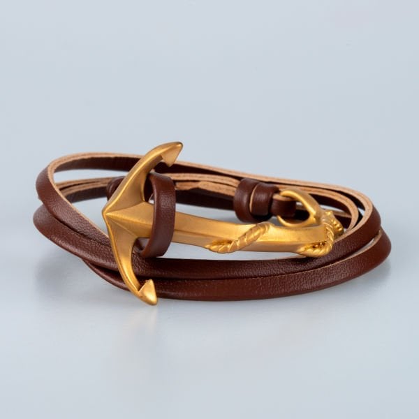 Dolama Bileklik Çelik Çapa 2 Renk Seçeneği Kahve