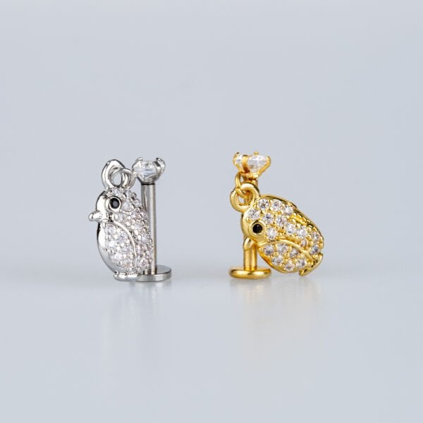 Piercing Tragus Bird Yellow 8mm