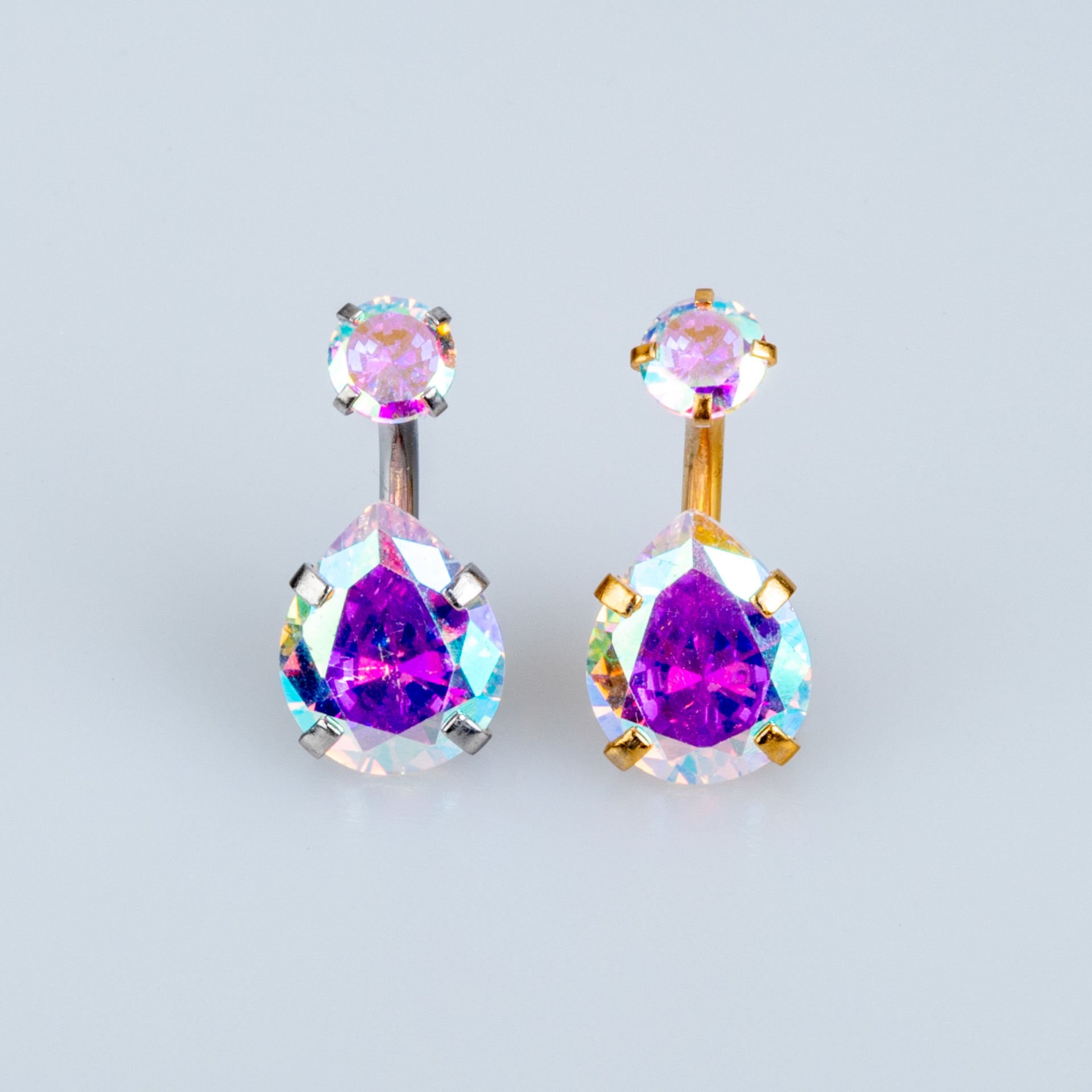 Piercing Göbek 10mm Damla Taş