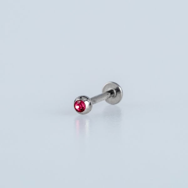 Piercing Labret 3mm Taşlı Top