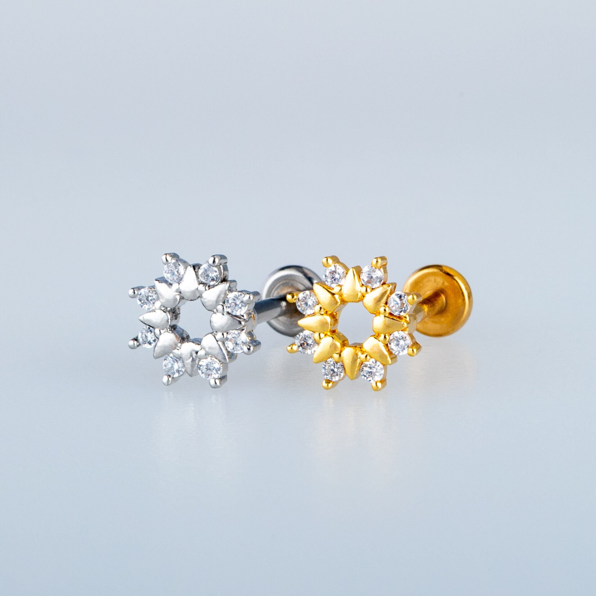 Piercing Tragus Çiçek Sarı