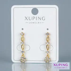 Toptan Xuping Pimli Sallantılı Küpe