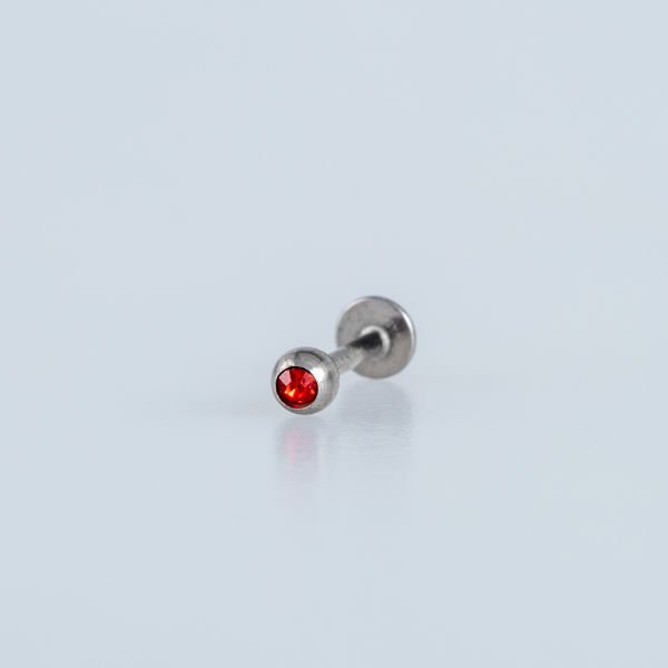 Piercing Labret 3mm Taşlı Top