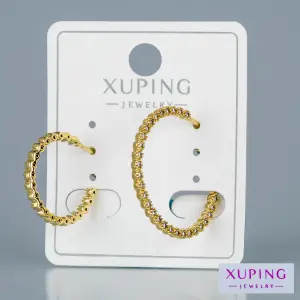 Toptan Xuping Pimli Sıralı Halka Küpe