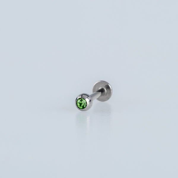 Piercing Labret 3mm Taşlı Top