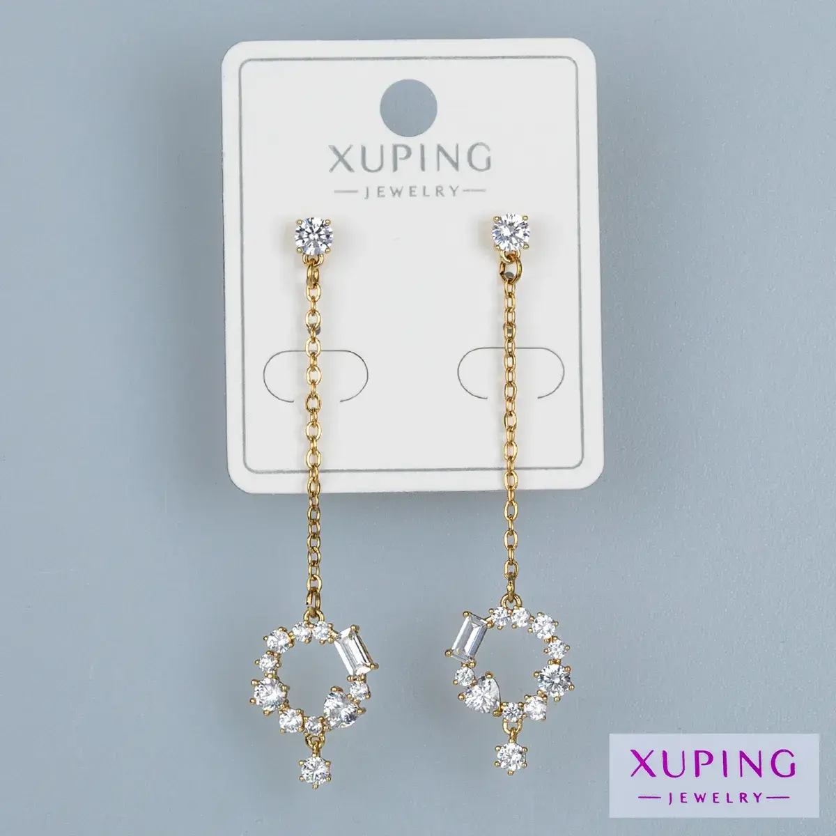 Toptan Xuping Pimli Sallantılı Küpe