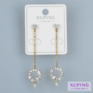 Toptan Xuping Pimli Sallantılı Küpe