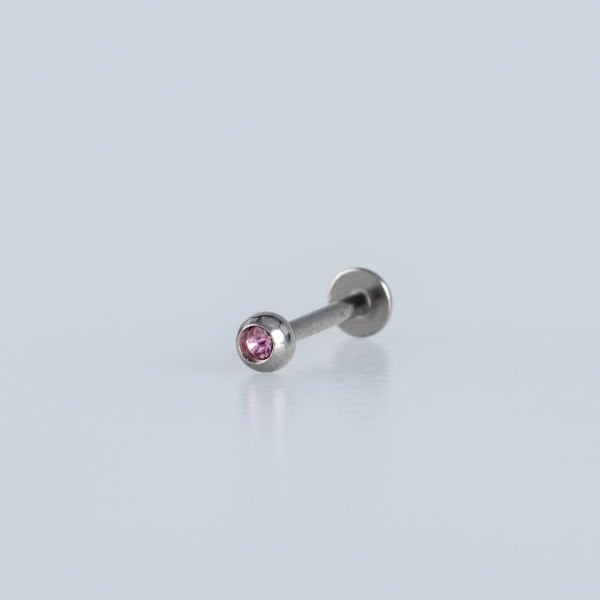 Piercing Labret 3mm Taşlı Top