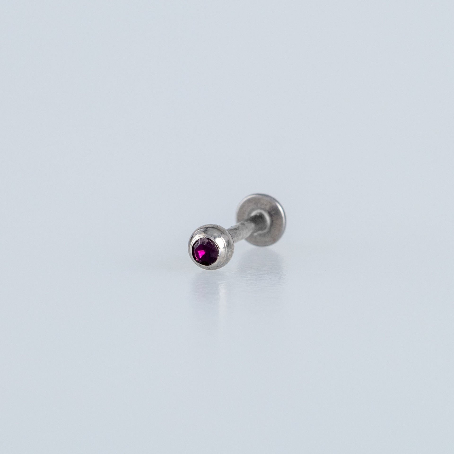 Piercing Labret 3mm Taşlı Top
