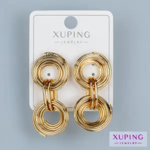 Toptan Xuping Sarmal Sallantılı Küpe