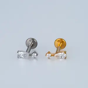 Piercing G23 Titanyum Tragus Sarı 8mm