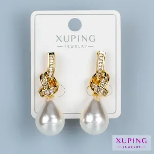 Toptan Xuping İnci Sallantılı Küpe