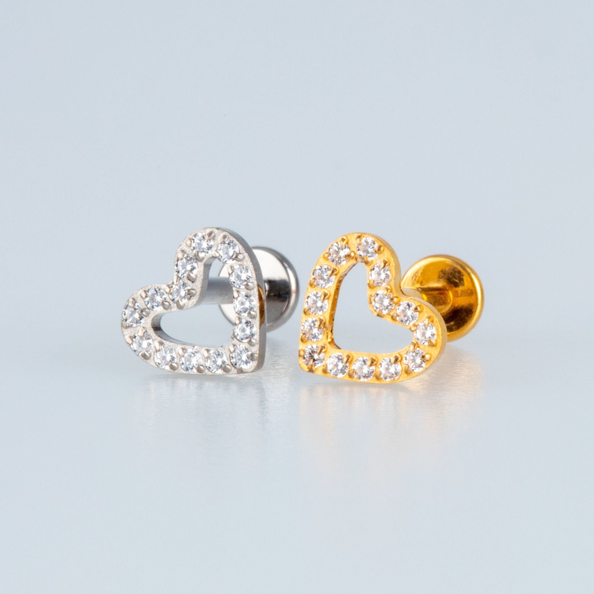 Piercing Titanyum Tragus Kalp