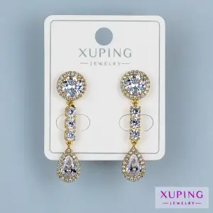 Toptan Xuping Pimli Sallantılı Küpe