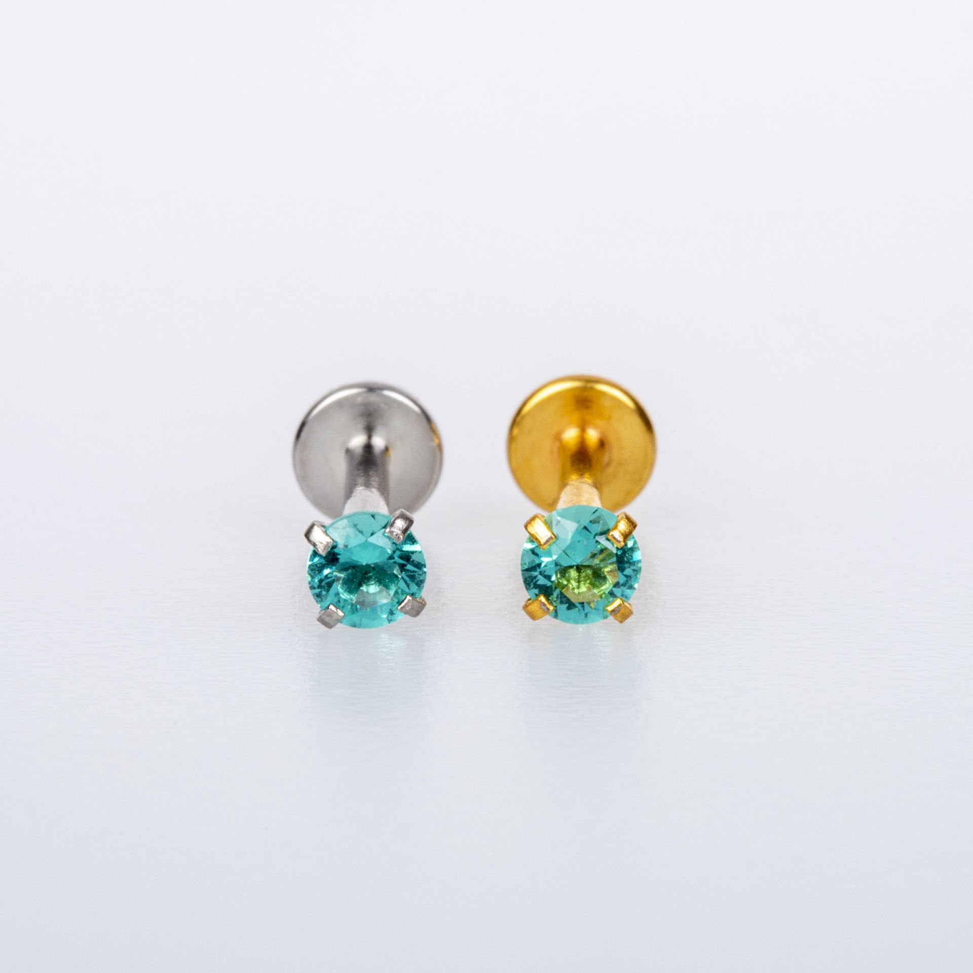 Piercing Labret Round Stone