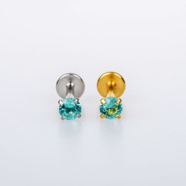 Piercing Labret Round Stone