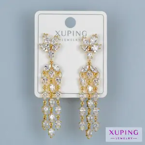 Toptan Xuping Pimli Sallantılı Küpe