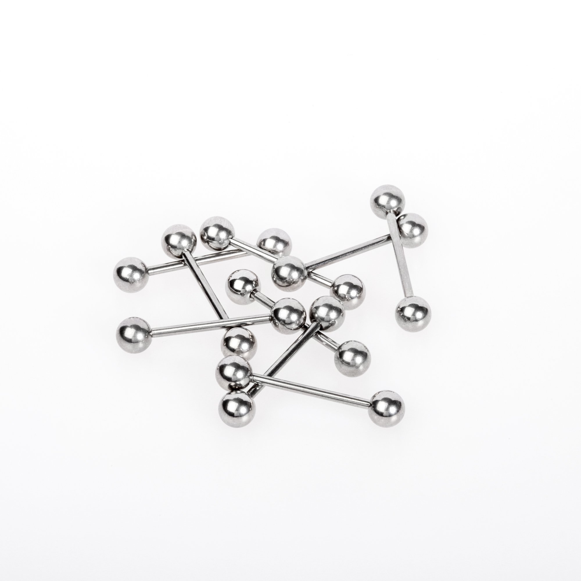 Toptan 316L Çelik Piercing Dil 1.6 bar 5mm Top İlk Delim