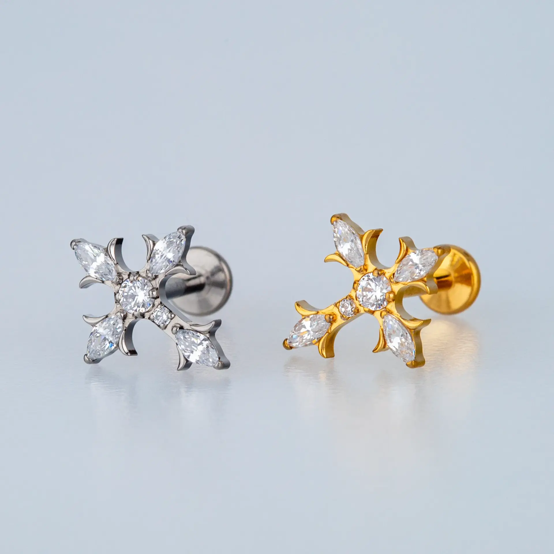 Piercing G23 Titanyum Tragus Haç