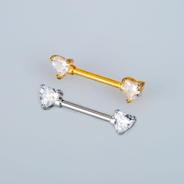Piercing Göğüs Bar Kalınlığı 1.2mm Sarı