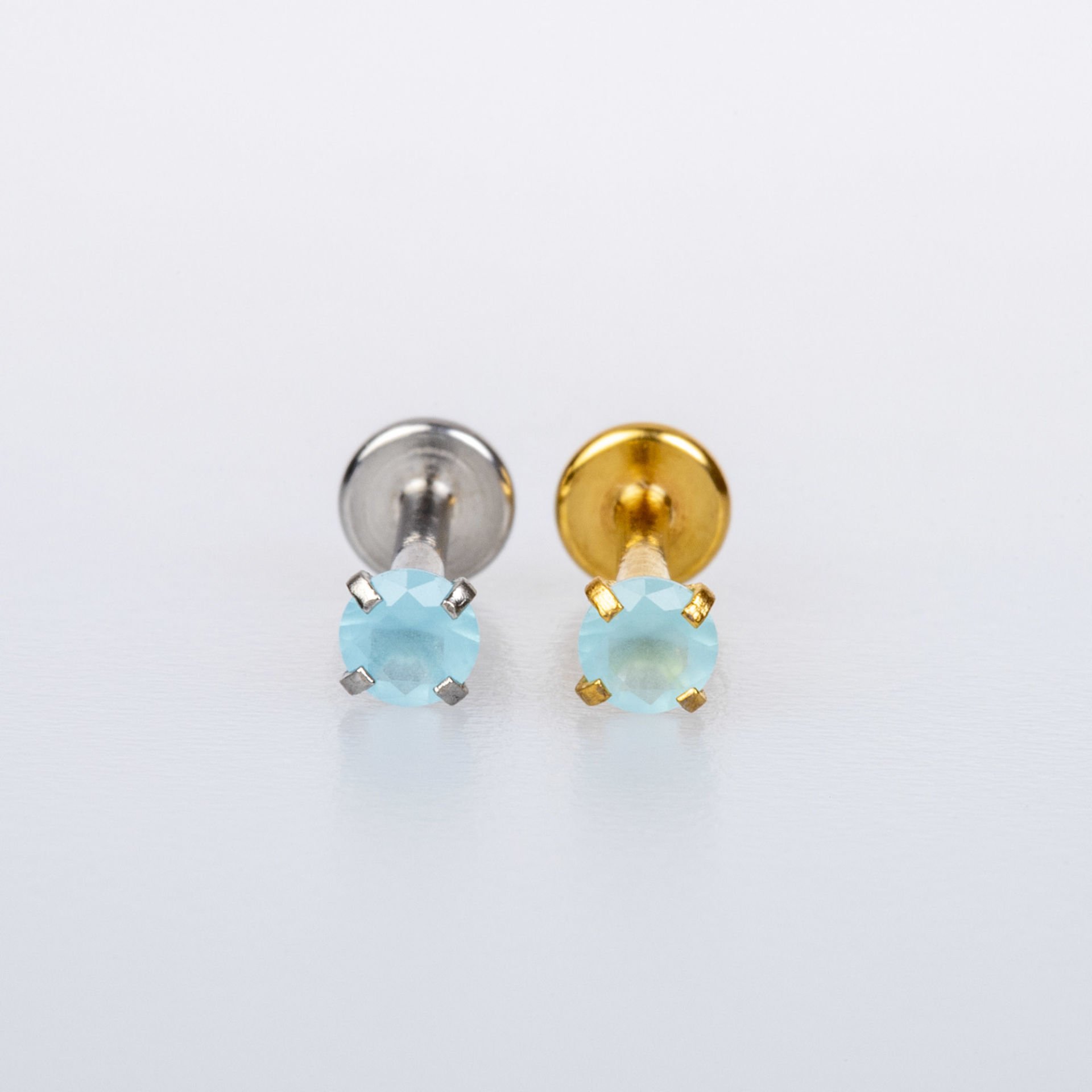 Piercing Labret Round Stone
