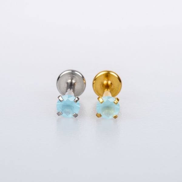 Piercing Labret Round Stone