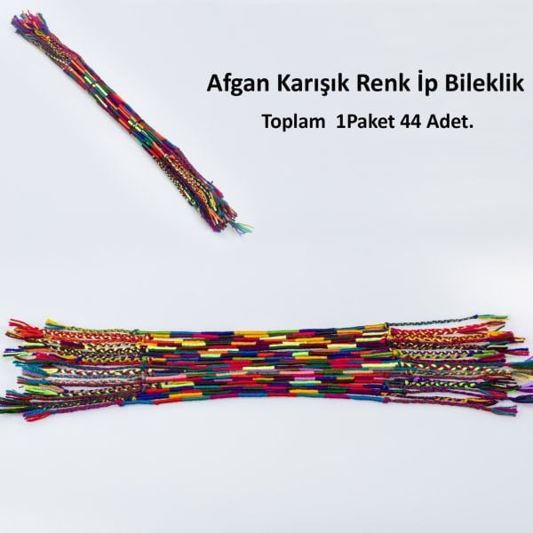 Afgan İp Bileklik Paket 44 Adet