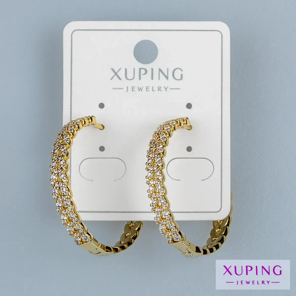 Toptan Xuping Yaprak Halka Küpe