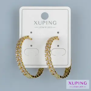 Toptan Xuping Yaprak Halka Küpe