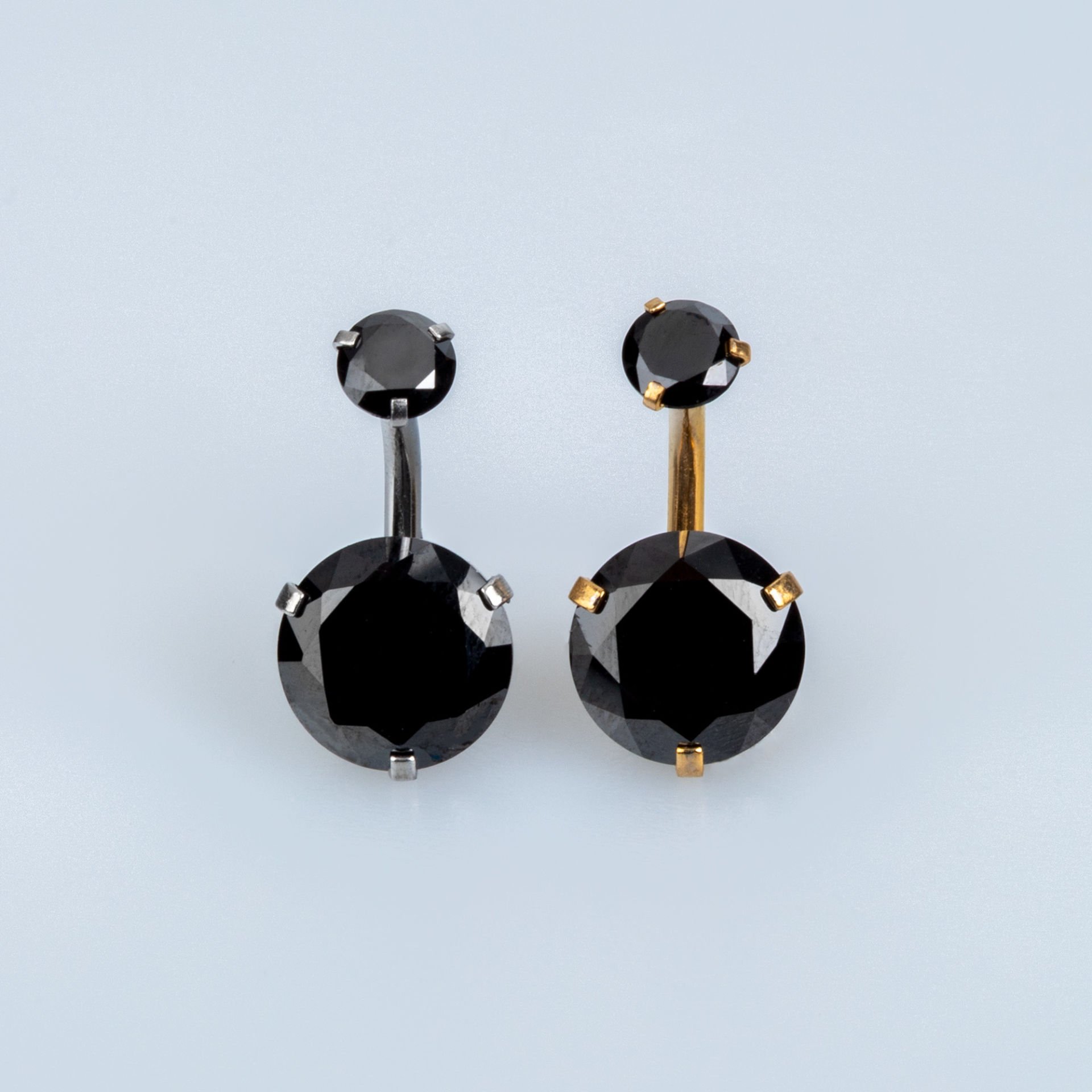 Piercing Göbek 10mm Yuvarlak Taş