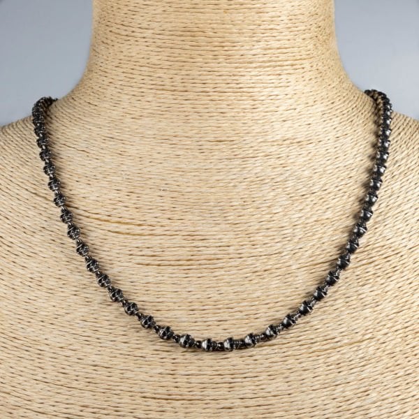 Steel Gothic Necklace Anthracite Color