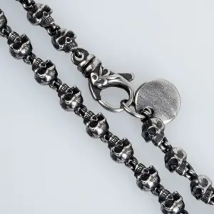 Steel Gothic Necklace Anthracite Color