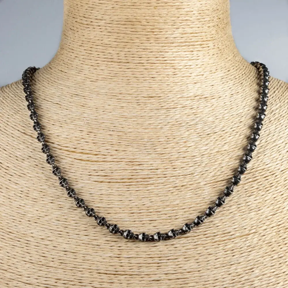 Steel Gothic Necklace Anthracite Color