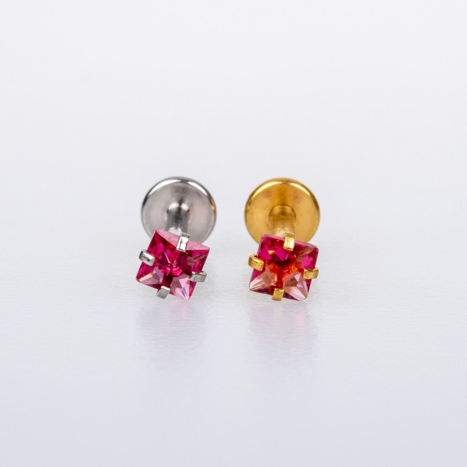 Piercing Labret Square Stone