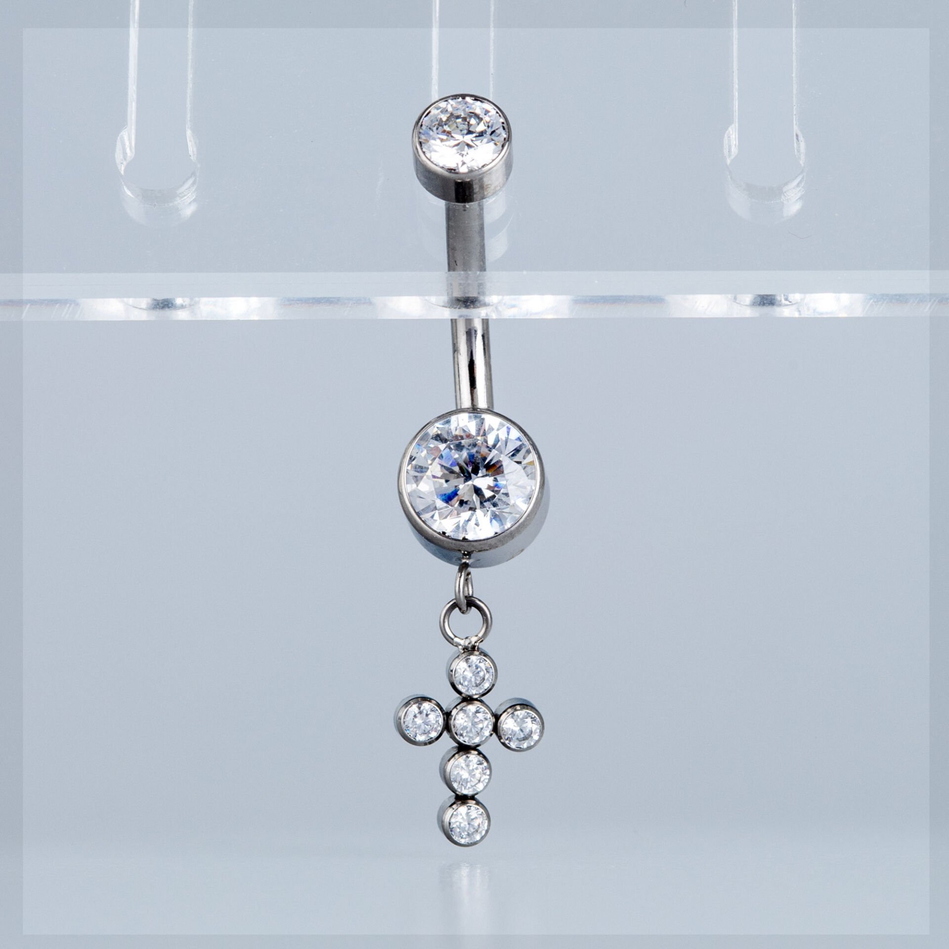 Piercing Titanyum Göbek Fashion Haç