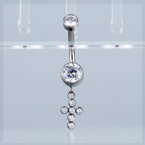 Piercing Titanyum Göbek Fashion Haç