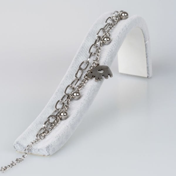 Steel Bracelet Elephant