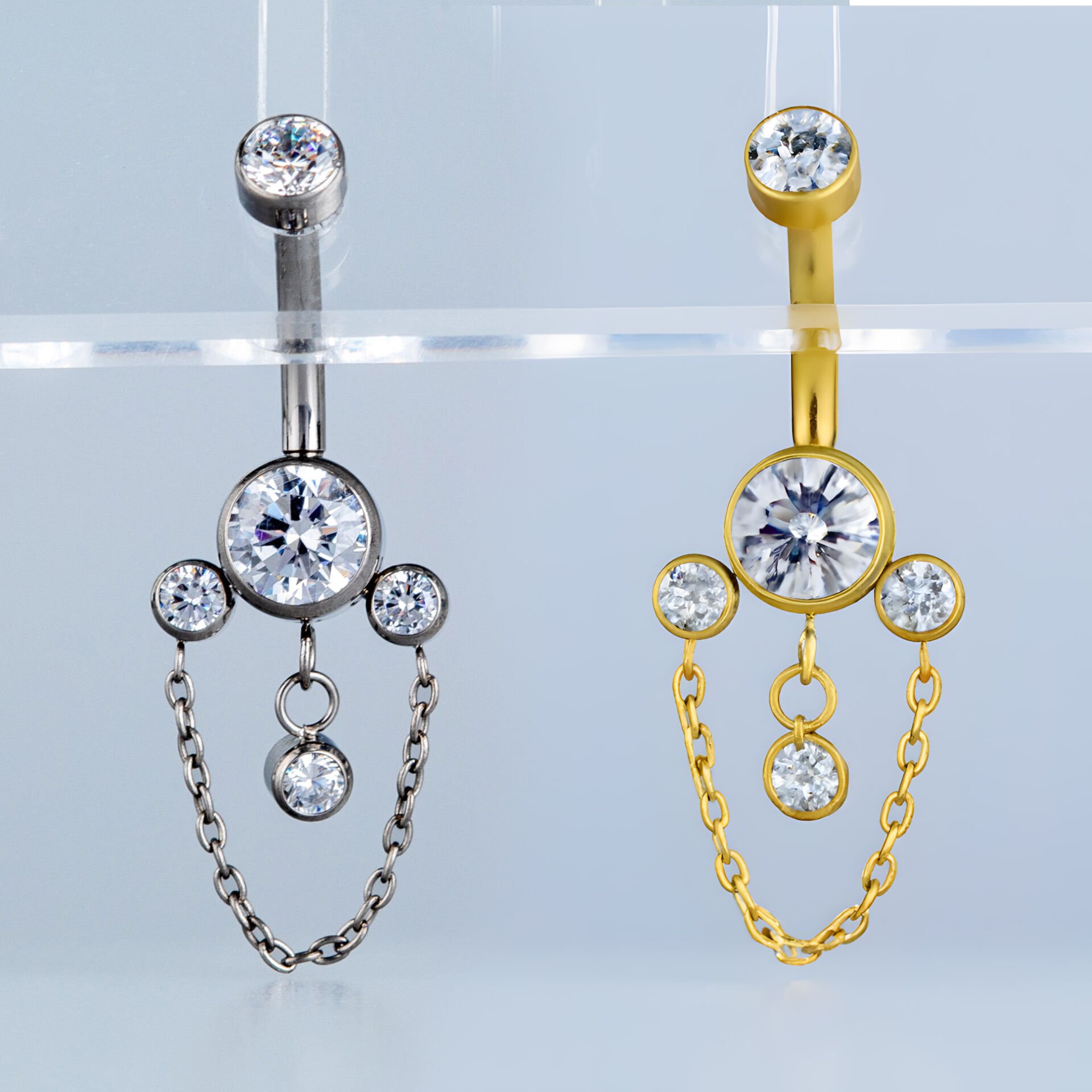 Piercing Titanyum Göbek Fashion Sarı