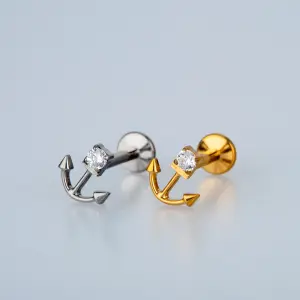 Piercing G23 Titanyum Tragus Çapa Sarı 8mm