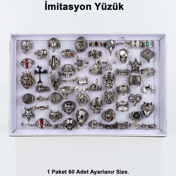 Gothic Ring Pack 60 Pieces