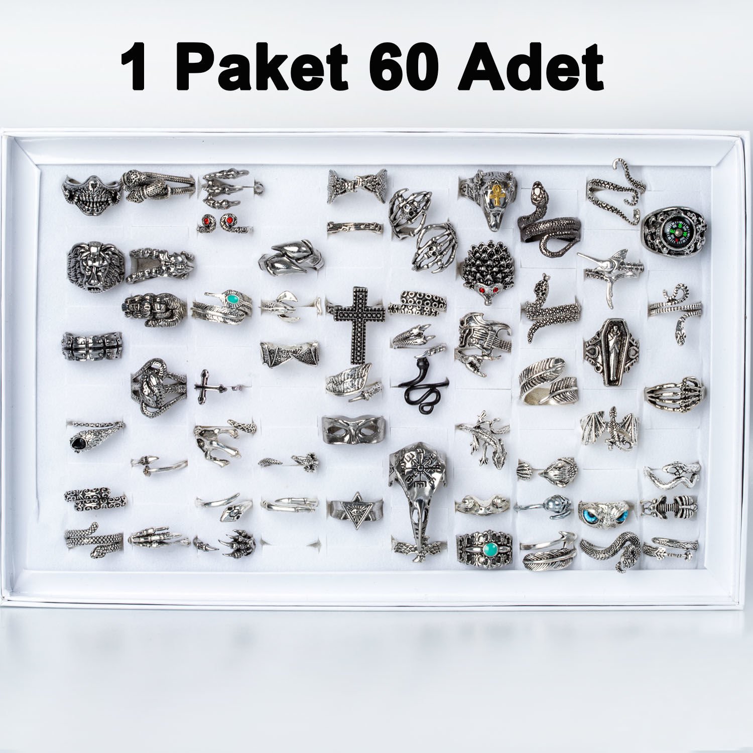 Gotik Yüzük Paket 60 Adet