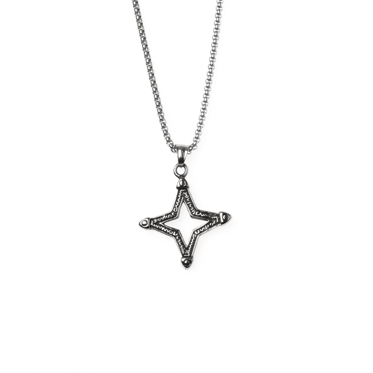 Çelik Kolye Yıldız