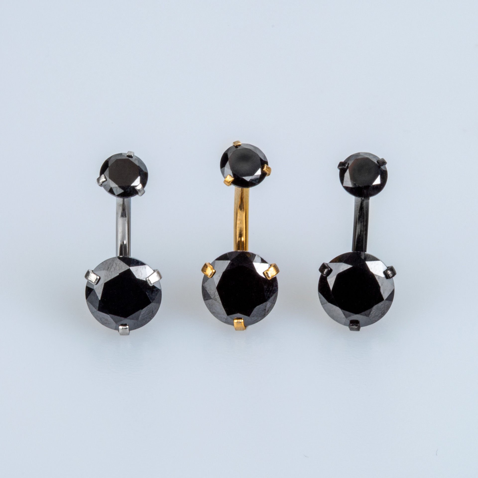 Piercing Göbek 8mm Yuvarlak Taş