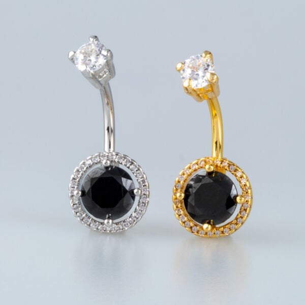 Piercing Göbek 8mm Yuvarlak Taş
