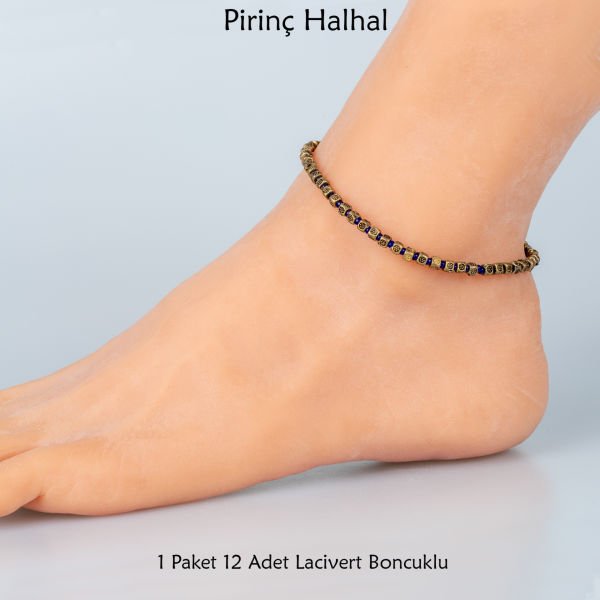 Pirinç Halhal-Paket 5 Renk Seçeneği Lacivert