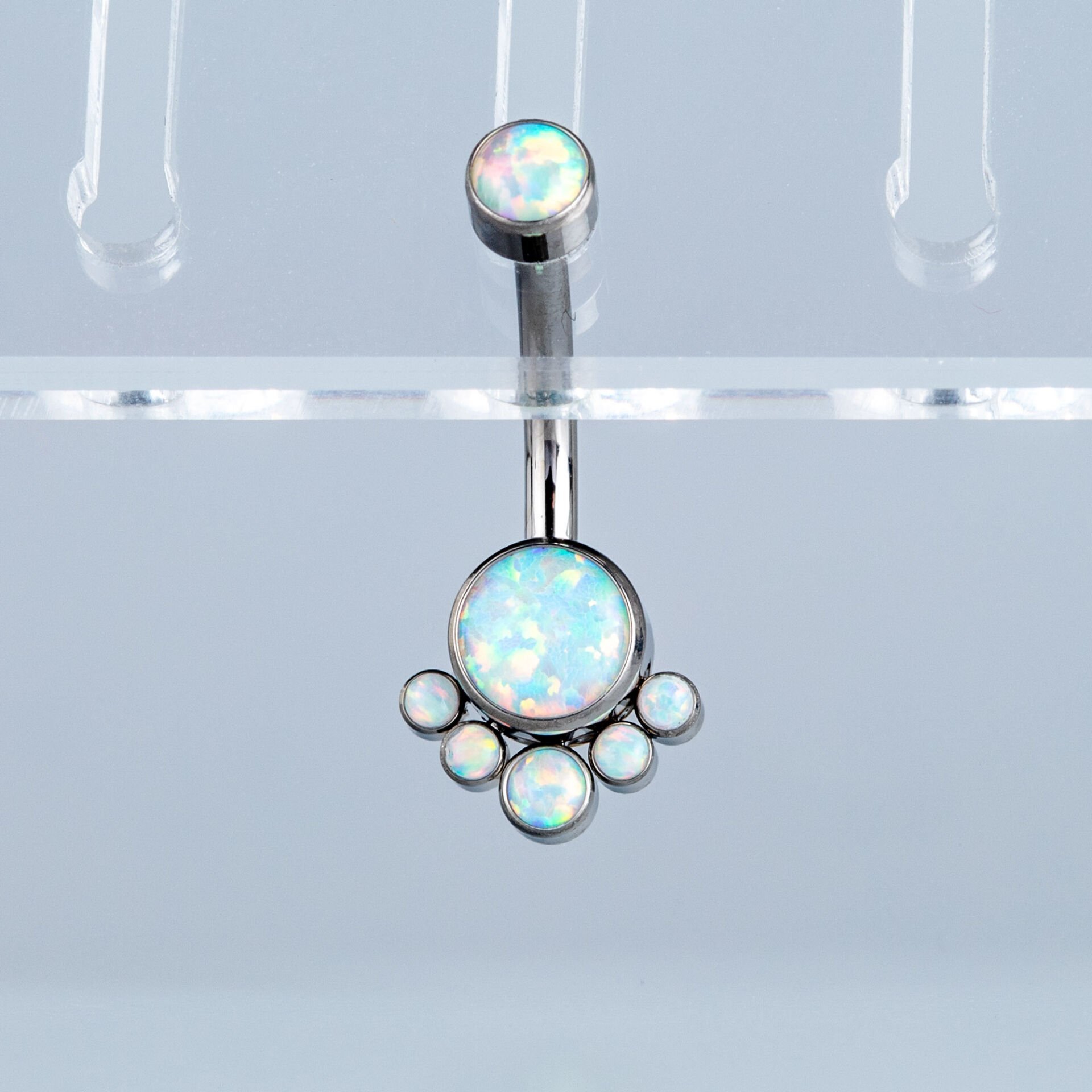 Piercing Titanyum Göbek opal
