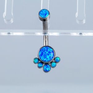 Piercing Titanyum Göbek opal