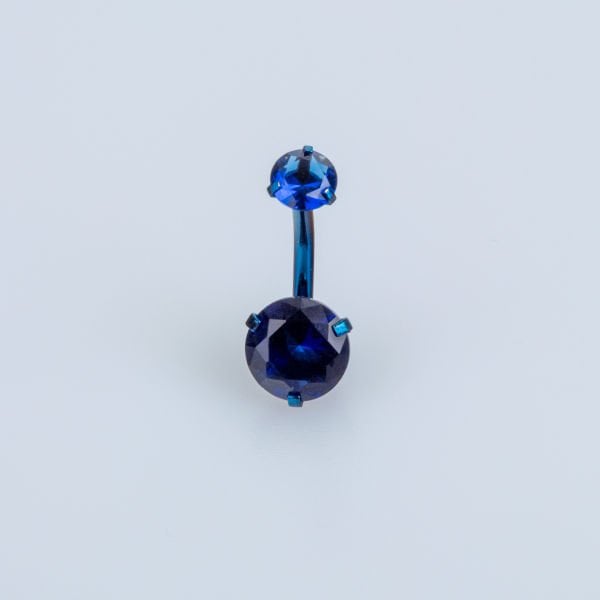 Piercing Göbek 8-10mm Yuvarlak Taş