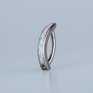 Piercing Titanyum Göbek opal