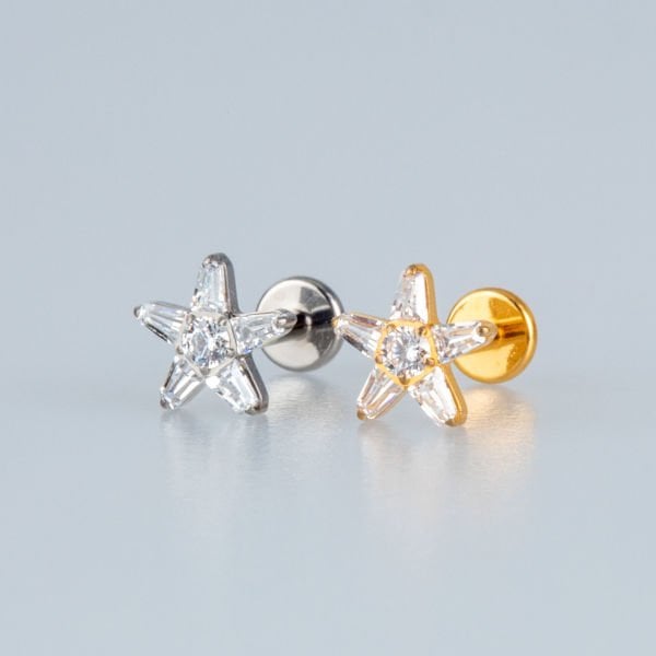 Piercing Titanyum Tragus Yıldız